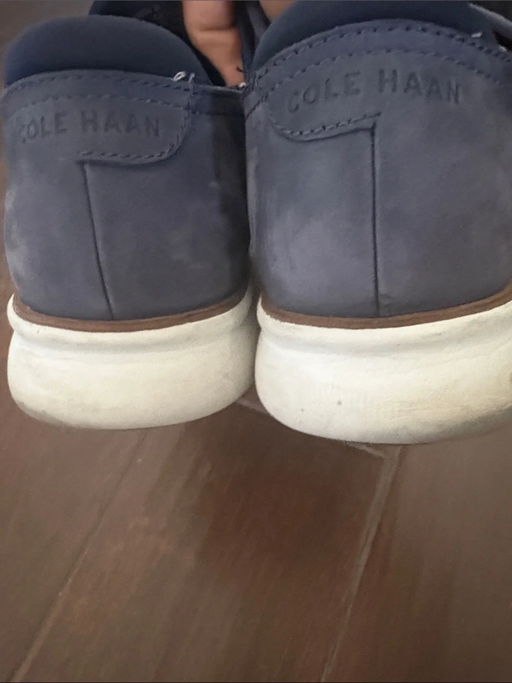 Cole Haan perforated navy